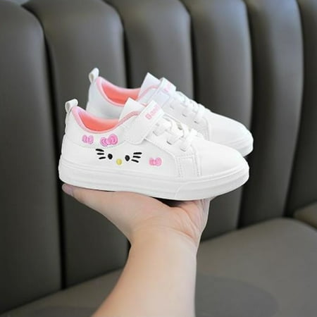 

Sanrio Tenis Sneakers Kids Summer New Girls Sports Shoes Casual Board Shoes Leather Soft Soled Children Small White Shoes