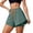 Green, variant on KKBOTIVE Womens Sport Shorts Gym Workout Yoga Running Tennis Skirts Clothes Summer Athletic Short Pants with Pocket, Dark Gray Size: L