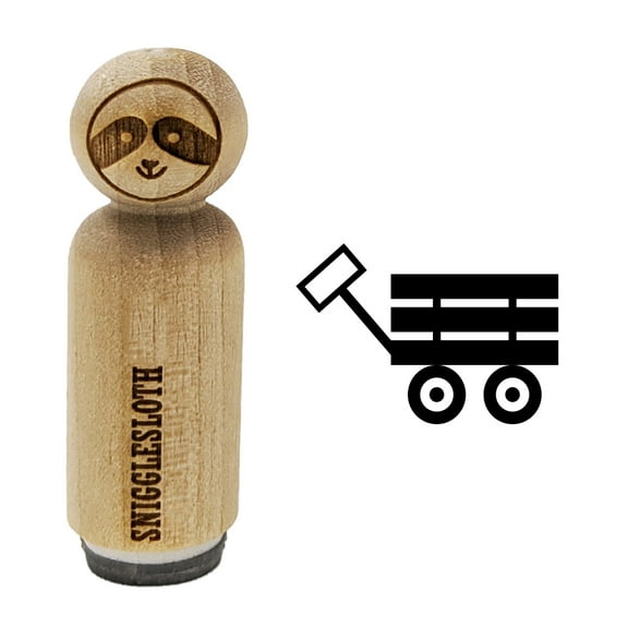 Fun Wagon Rubber Stamp for Scrapbooking Crafting Stamping - Mini 1/2 Inch