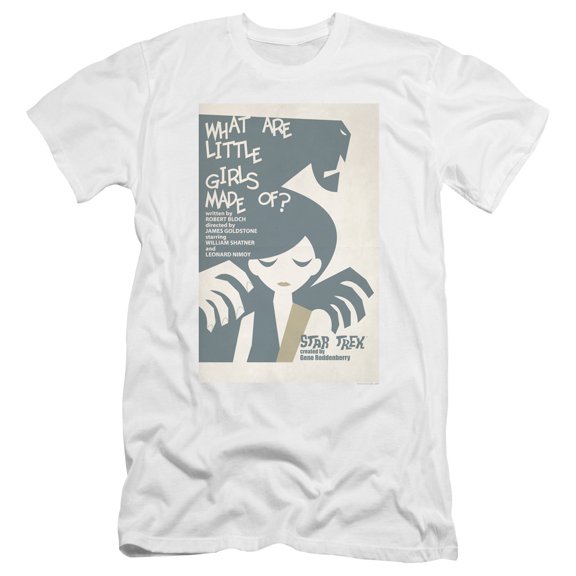 Star Trek Tos Episode 7 Premium Canvas Adult Slim Fit 30/1 T-Shirt White