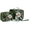 thumbnail image 1 of 2pcs Makeup Storage Bag PVC Transparent Toiletry Travel Cosmetic Bag Portable Makeup CaseGreen, 1 of 4