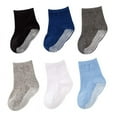 thumbnail image 5 of Baby Socks Cotton Crew Toddler Socks Grips Non Slip Bottom Kids Socks, 5 of 5