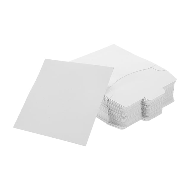KAKOWELY Étui de Rangement pour dvd 50 Pcs Pochettes en Papier Enveloppes de CD Rangement pour dvd Sacs de Rangement pour CD