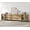 Oak, variant on 4 In 1 Multifunctional Chest of Drawers, Glass Door Dresser with 6 Drawers and Adjustable Shelves, Home Storage Cabinet Organizer for Bedroom,Oak