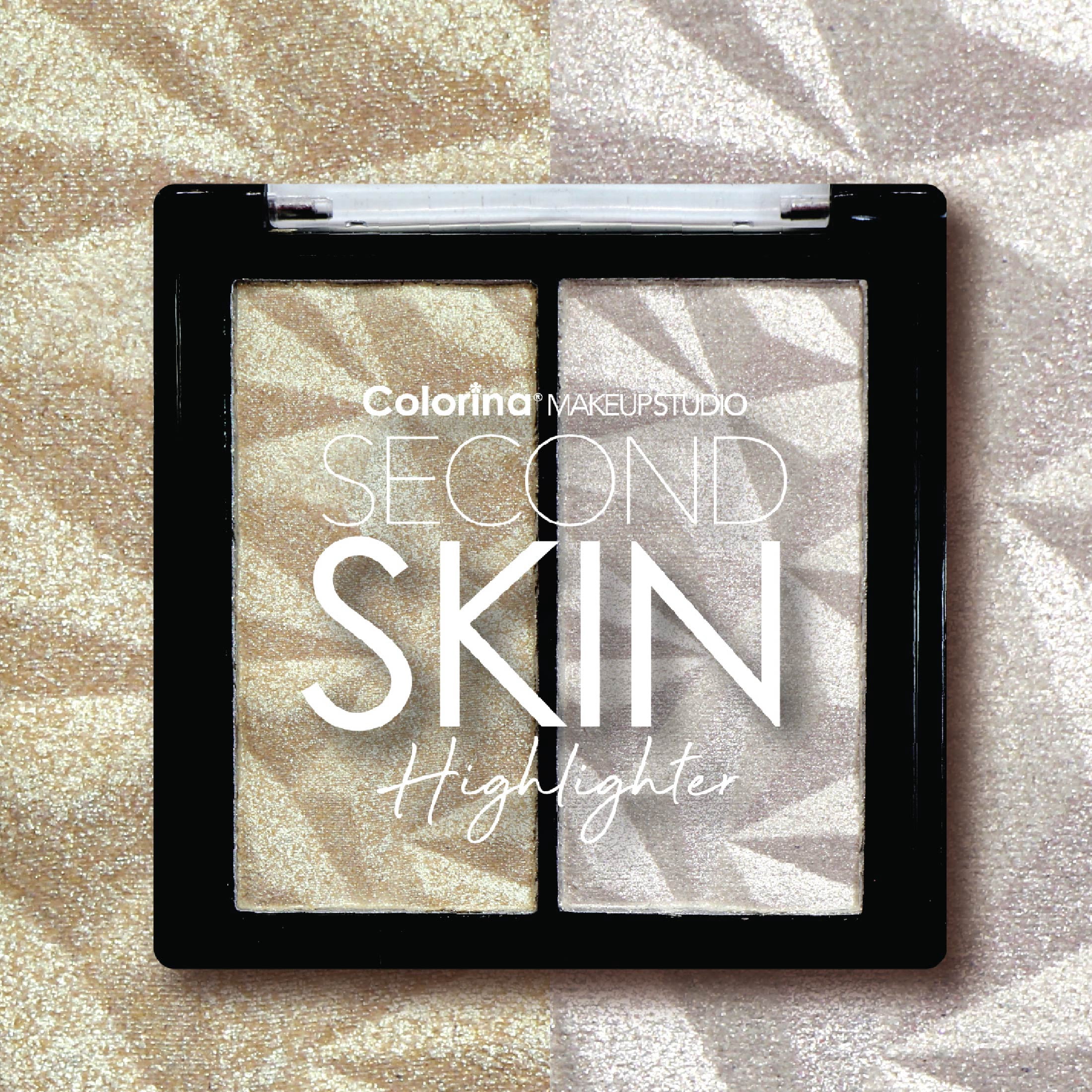 Colorina Makeup Studio Second Skin Collection Duo Highlighter Shade 01 0.26 oz