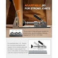thumbnail image 2 of Pocket Hole Jig, Professional Adjustable Pocket Screw Jig for Strong Joints, Versatile Drill Guide Jig for Materials 1/2" to 3 1/8" Thickness with Storage Case, 2 of 7