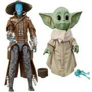 The Black Series Cad Bane Toy 6-Inch Scale The Clone Wars Collectible Action Figure + The Child Talking Toy with Character Sounds and Accessories The Mandalorian, Pack of 2