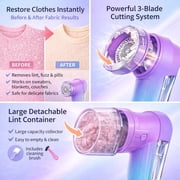Purple Blue Gradient Electric Lint Remover Fabric Shaver for Clothes