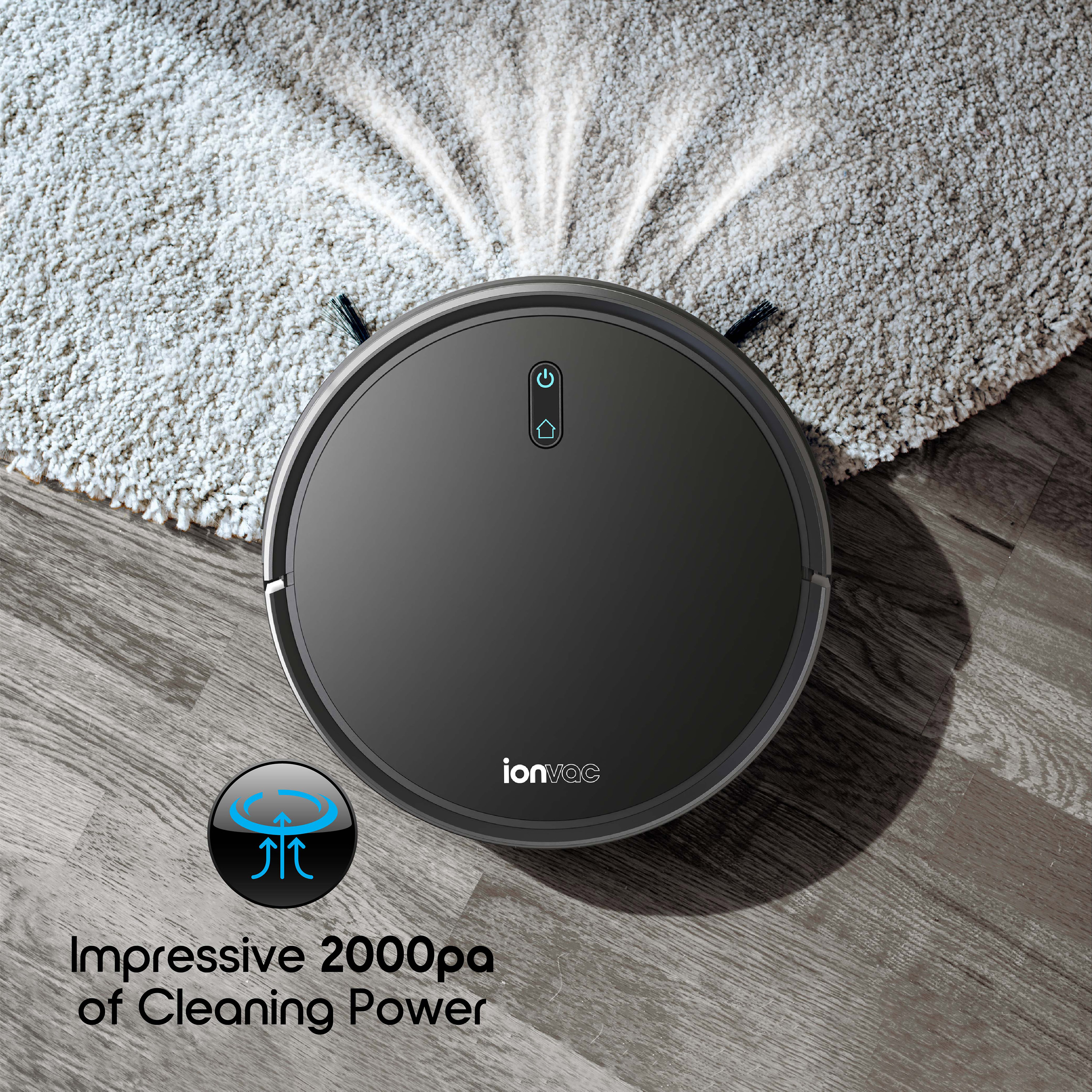 IonVac UltraClean Robovac with Smart Mapping, Wi-Fi Robot Vacuum Cleaner with App/Remote Control - image 7 of 10