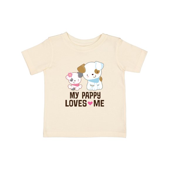Inktastic My Pappy Loves Me Granddaughter Girls Baby T-Shirt