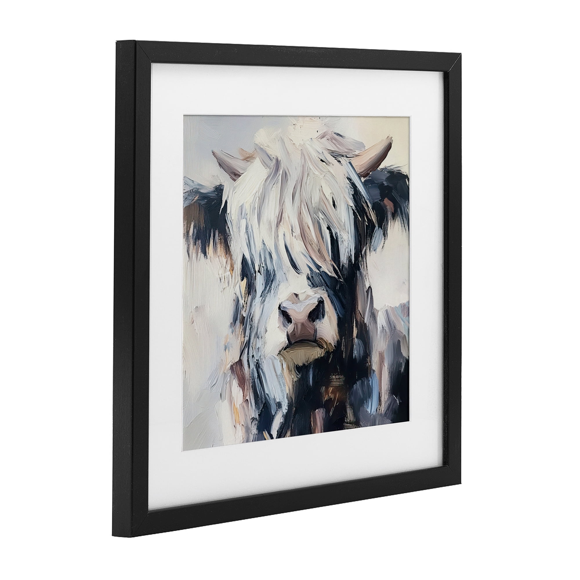 Stupell Industries Scruffy Little Highland Black Framed Print Under Glass, design by Tina LeCour