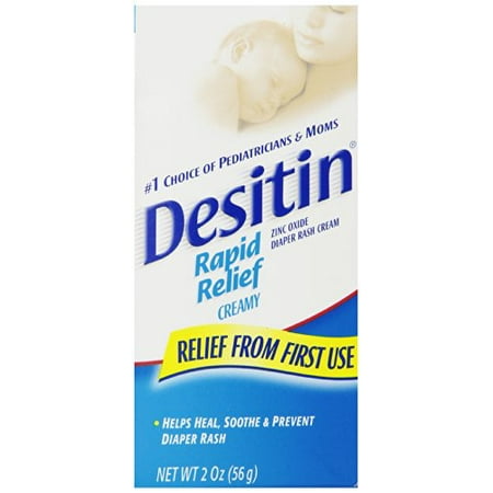 5 Pack - Desitin Rapid Relief Diaper Rash Creamy Ointment 2oz