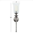 thumbnail image 3 of DecMode Black Aluminum Metal Wall Sconce, 3 of 7