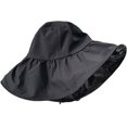 thumbnail image 2 of CoCopeaunts Wide Brim Bucket Hat Casual Summer Anti-Ultraviolet Women's Bucket Cap Foldable Female Fisherman Hat Windproof Rope, 2 of 8