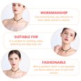 thumbnail image 3 of Collar Necklace Black Artificial Diamond 2Pack 16.1X0.4X0.1In, 3 of 6