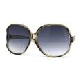 thumbnail image 3 of Womens Extra Oversized Round Designer Fashion Exposed Lens Butterfly Sunglasses Slate Smoke, 3 of 4