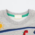 thumbnail image 4 of Chandails pour Tout-Petits Garçons en Coton à Imprimé, Manches Longues, Chandail à Col Rond, Hauts, T-Shirts, Gris, 6T, 4 of 4