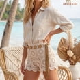 thumbnail image 3 of JASGOOD Womens Boho Braided Belt Western Cowgirl Flower Waist Belt for Dresses, Khaki, 170cm, 3 of 7