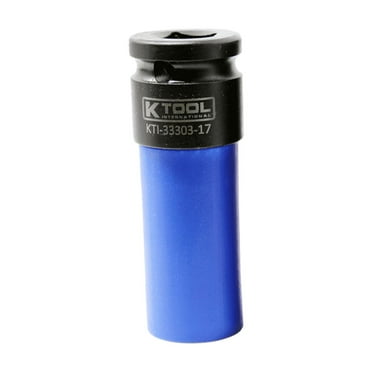 K Tool International 1/2" Drive Spline Protective Wheel Socket, 17 mm