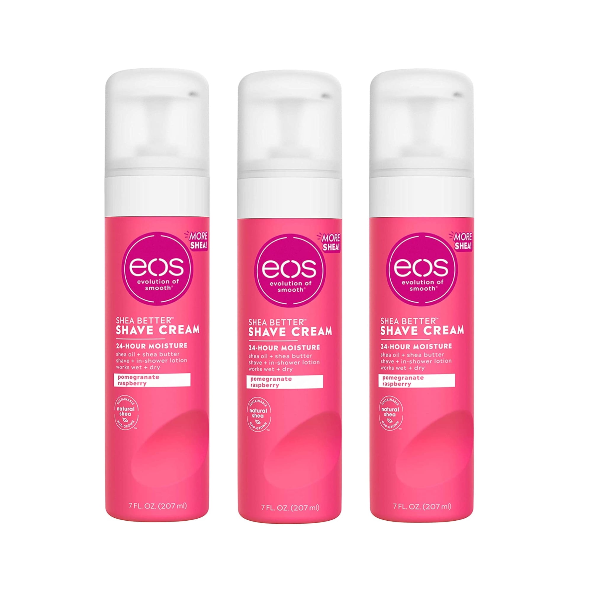 3 Pack - EOS Shave Cream, Pomegranate Raspberry, 7 oz