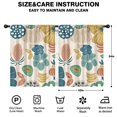 thumbnail image 2 of Blackout Kids Curtains,Beige Pioneer Flower and Leaf Pattern Childrens Insulated Curtains Set Of 2,Bedroom Essentials,Toddler Room Decor 42x54in(106x137cm), 2 of 5