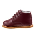 thumbnail image 4 of Josmo Logan Baby Walking Shoes Medium Width Unisex Walking Shoes, Leather Non, Slip High Top, Burgundy, 4.5, 4 of 9