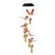 thumbnail image 1 of leyfeng Lámpara de carillón de viento solar Bola de partículas Mariposas pintadas Campanas Candelabro solar que cambia de color al aire libre, 1 of 8