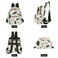 thumbnail image 4 of FORMRS Mini Backpack Purse for Women Travel Daypack Casual Shoulder Bag, White Christmas Holly, 4 of 7