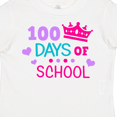 thumbnail image 4 of Inktastic 100 Days of School in Pink and Purple with Crown Girls Toddler T-Shirt, 4 of 5