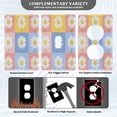 thumbnail image 3 of Yayeee Blank Wall Plate Cover 1-Gang 4.5"x2.7" Home Unused Decorative Outlet, Light Blue Daisy, 3 of 7