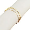 thumbnail image 2 of Wentin Reduced Anklet Fashion Simple Foot Accessories Female Personality Creative Double Handmade Pearl Chain Plus Flat Chain Anklet, 2 of 5