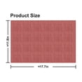 thumbnail image 3 of Rectangle Woven Placemats for Dining Table, PVC Placemats Set of 4, Vinyl Non-Slip Insulation Placemat Washable Table Mats for Dining Kitchen Restaurant Table - 4 PCS, Red, 3 of 8