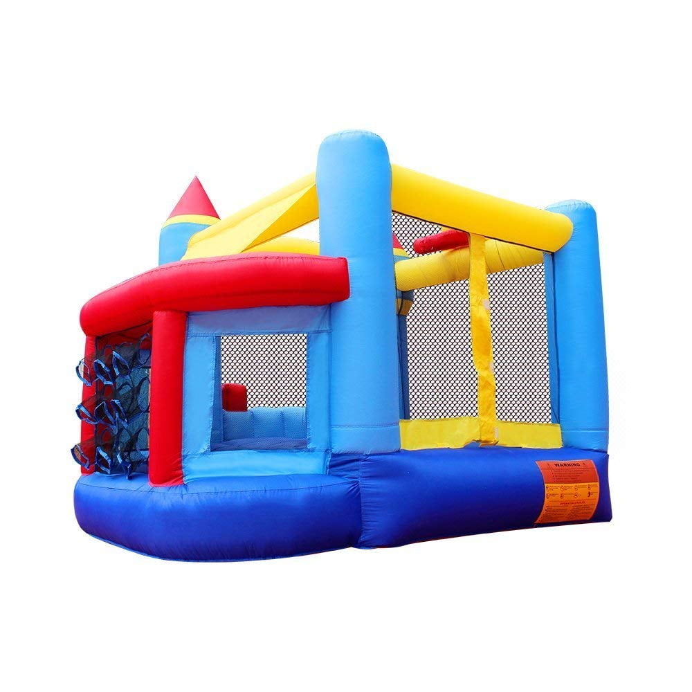 bouncy castle slide into ball pit