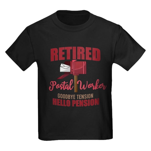 CafePress - Retired Postal Worker Funny Postman Hello T Shirt - Dark T-Shirt Kids XS-XL