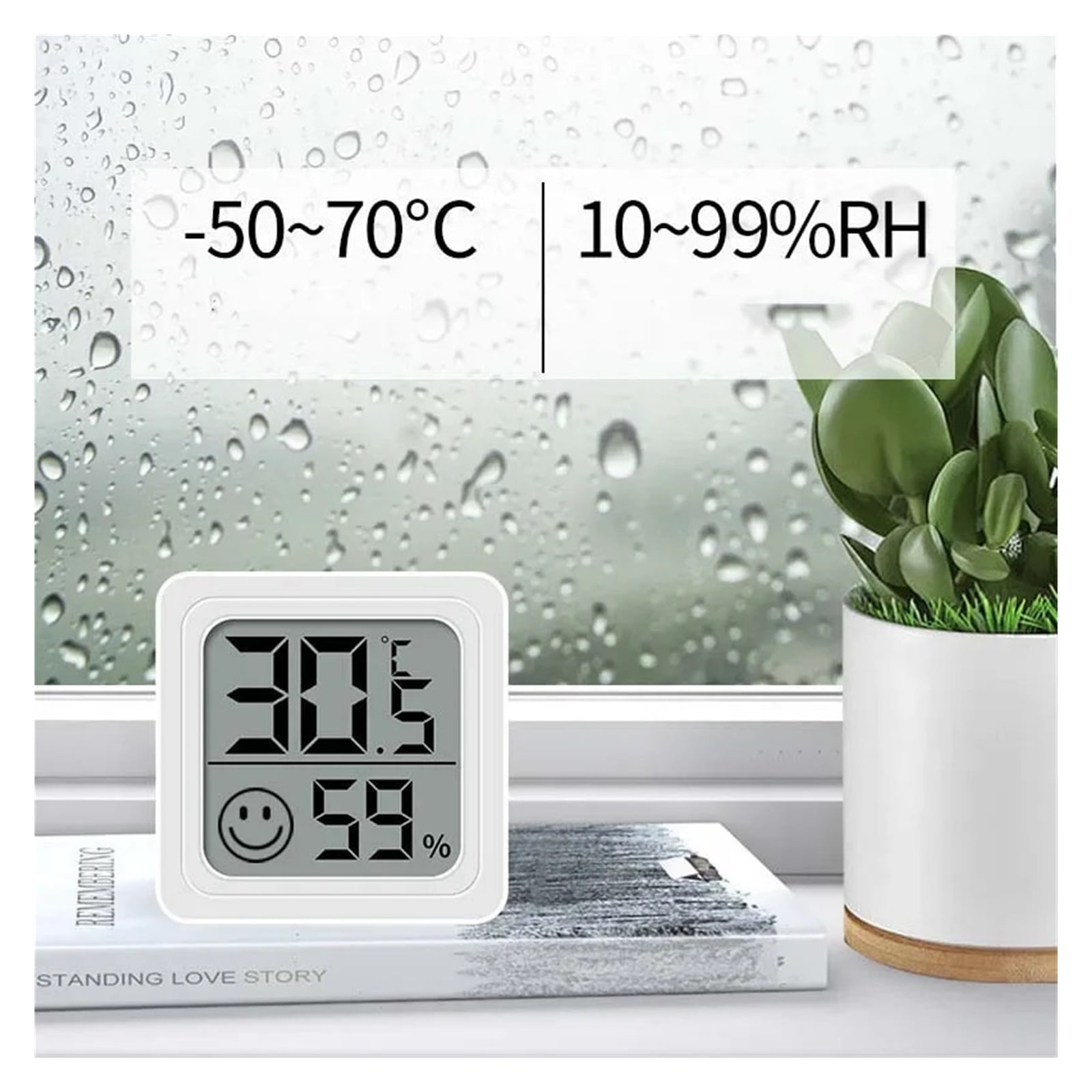 Mini LCD Digital Indoor Convenient Temperature Sensor Meter Gauge Instruments Thermometer Hygrometer ,Simple Operation