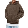 thumbnail image 1 of Daeful Sweat-Shirts à Capuche pour Hommes Sweat-Shirt à Col Rond Hiver Chaud à Manches Longues Hoodies Coupe Régulière Café XXL, 1 of 3
