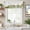 Green, variant on Green Gold Marble Farmhouse Short Window Curtain Valances, Modern Abstract Marble Crack Texture Rod Pocket Kitchen Valances for Living Room Bedroom Bathroom Cafe 42" x 18"