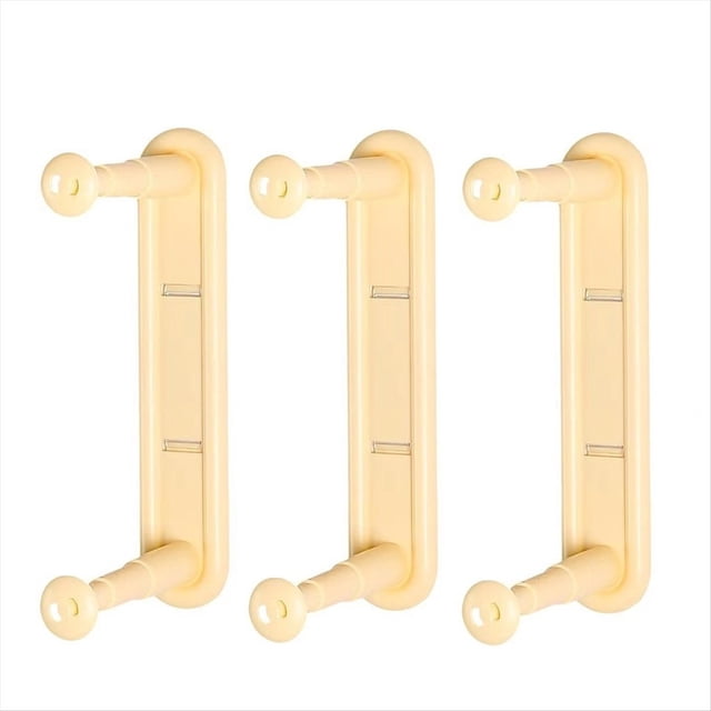 Perchero TelescóPico para Ropa, Perchero de Pared, Artefacto de Almacenamiento, Perchero TelescóPico Sin Perforaciones, Color Amarillo