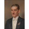 thumbnail image 2 of Alexander Pock 11x14 Black Ornate Wood Framed Double Matted Museum Art Print Titled: Portrait of a Gentleman with Miniature Chain (1934), 2 of 5