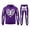Purple, variant on Kids Halloween Skeleton 2 Piece Tracksuit Funny Scary Skull Print Hoodie Sweatshirt Matching Jogger Pants Outfits for Boy Girl 5-14 Years