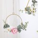 thumbnail image 3 of Metal Floral Hoop Wreath Macrame Hoop Ring For Wedding Ceremony Birthday Decor, 3 of 4
