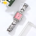 thumbnail image 3 of Reloj de acero inoxidable para mujer, reloj de cuarzo resistente al agua, reloj de pulsera de moda para mujer, reloj de vestir elegante, reloj deportivo digital de regalo., 3 of 6