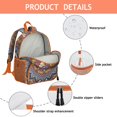 thumbnail image 2 of Tribal Boho Mandala Waterproof Backpack - Breathable Padded School Bag for Students & Teens, 2 of 3