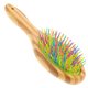 thumbnail image 1 of EeaseMX Peine de limpieza para mascotas con arcoíris colorido, peine con pasadores ondulados y mango de madera para perros y cachorros., 1 of 7