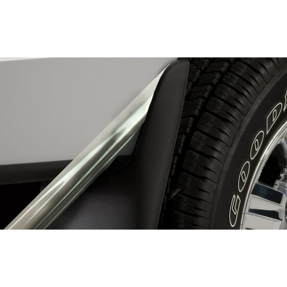 Fits 2019-2023 Ram 3500 Husky Liner Mud Flap 59071 Custom Mud Guards; Direct Fit; Set Of 2; Contoured; Without Logo; Black; Thermoplastic; Screw On