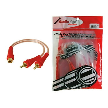 Nippon BMSGYM2F 1M-2F Audiopipe RCA Splitter, Bag of 10
