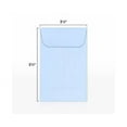 thumbnail image 2 of LUXPaper #1 Coin Envelopes w/ Moistenable Glue, Baby Blue, 2 1/4in x 3 1/2in, 80lb, 50/Pack, 2 of 4