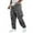 Dark Gray, variant on Stamzod Mens Jogging Pants with Pockets Fashion Solid Color Summer Elastic Waist Cargo Pants Casual Loose Plus Size Sweatpants for Men Black B XL