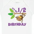 thumbnail image 4 of Inktastic Half Birthday 6 Months Baby Monkey Boys or Girls Baby Bodysuit, 4 of 5