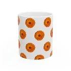 Zyler - Floral Pattern Ceramic Coffee Mug - 11Oz